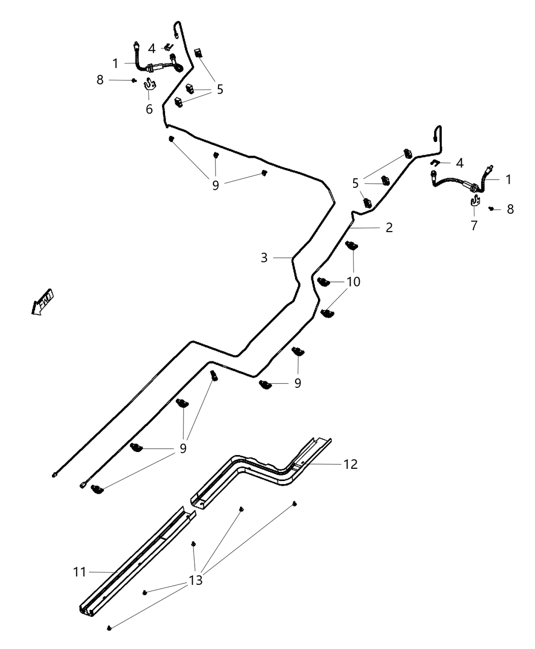 Mopar 68230434AB Line-Brake