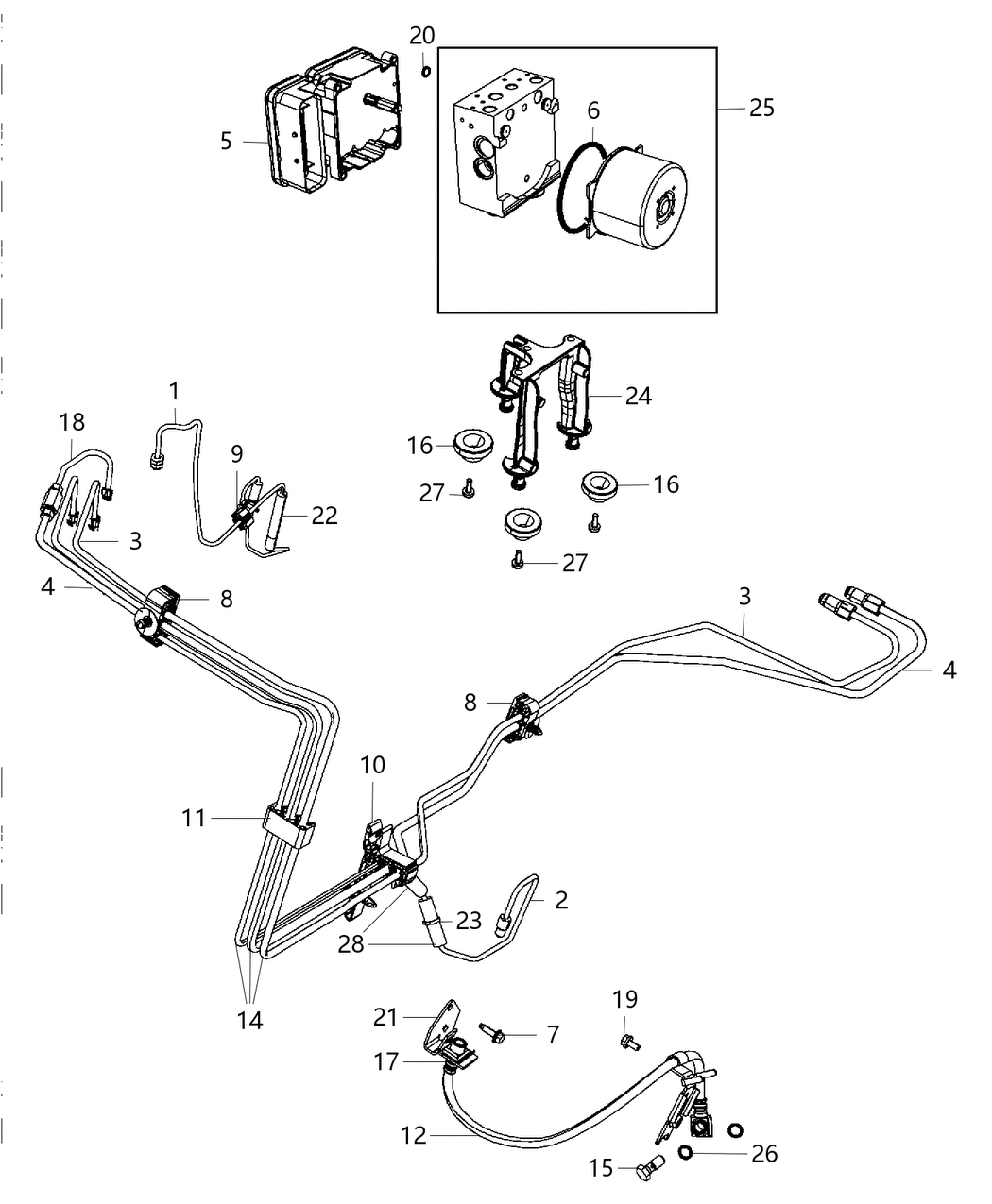 Mopar 4779866AB Tube-Brake