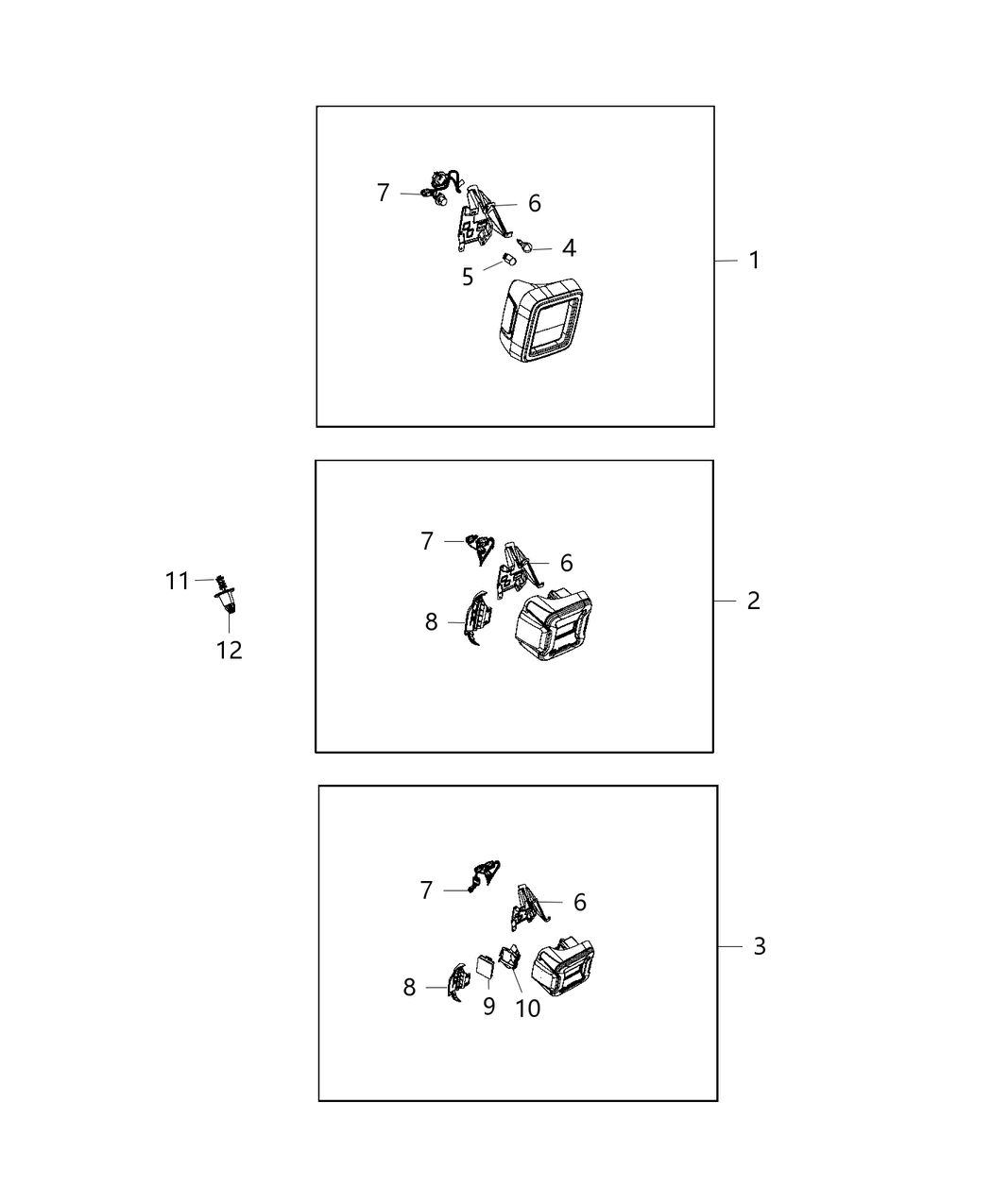 Mopar 55112894AF Lamp-Tail Stop Turn