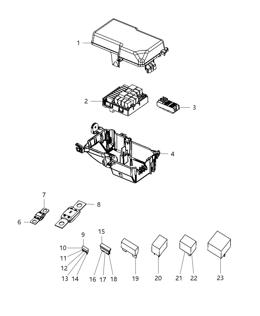 Mopar 68149943AC Cover-Power Distribution Center