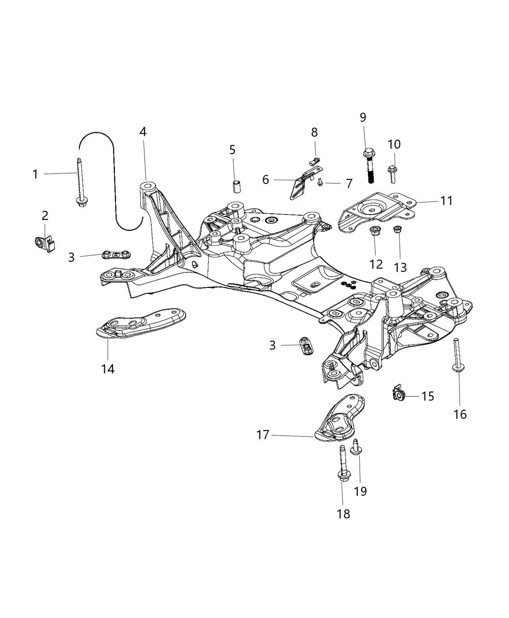 Mopar 68184357AB Bracket-Torque STRUT