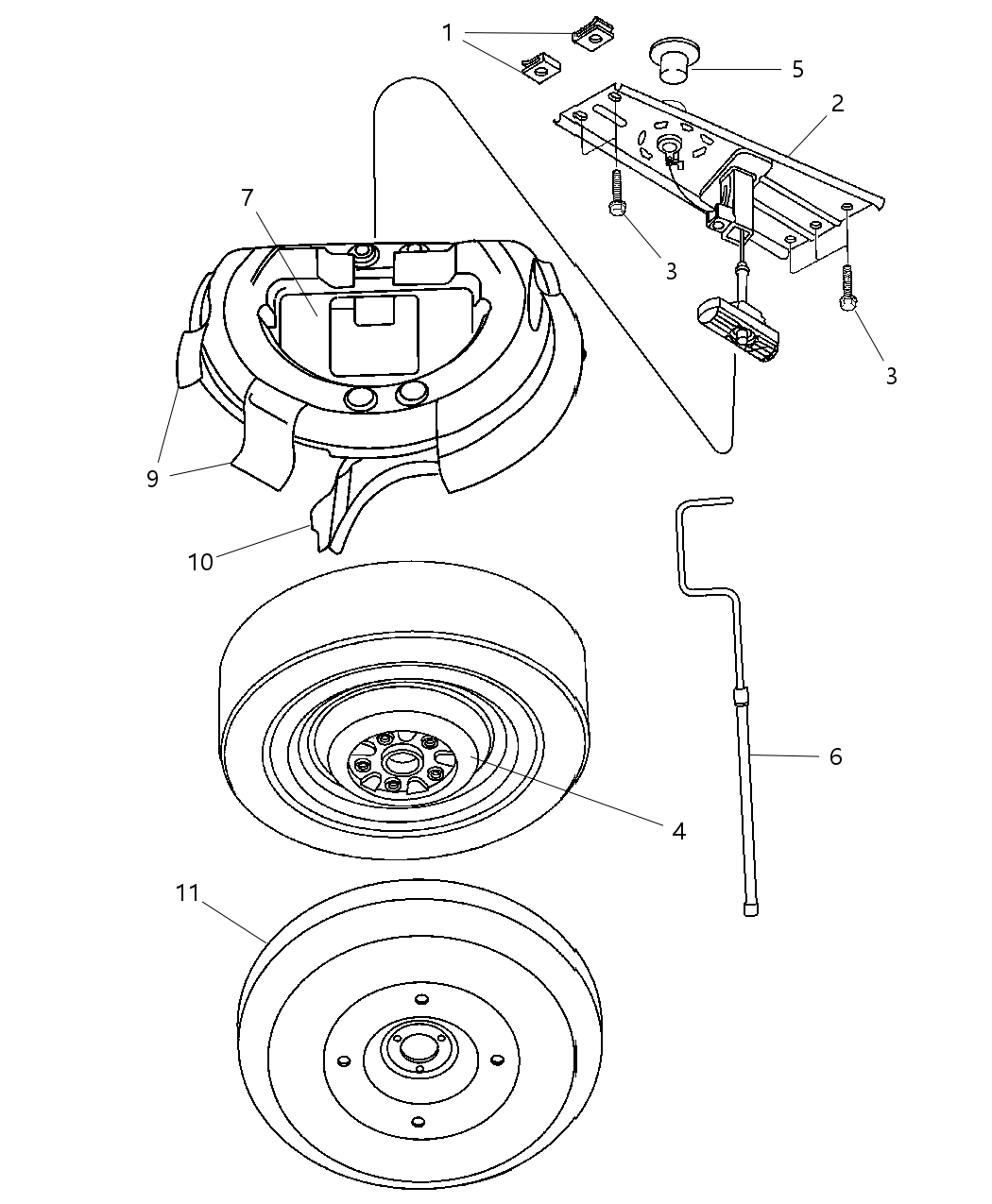 Mopar 5109413AE Cover-Spare Tire