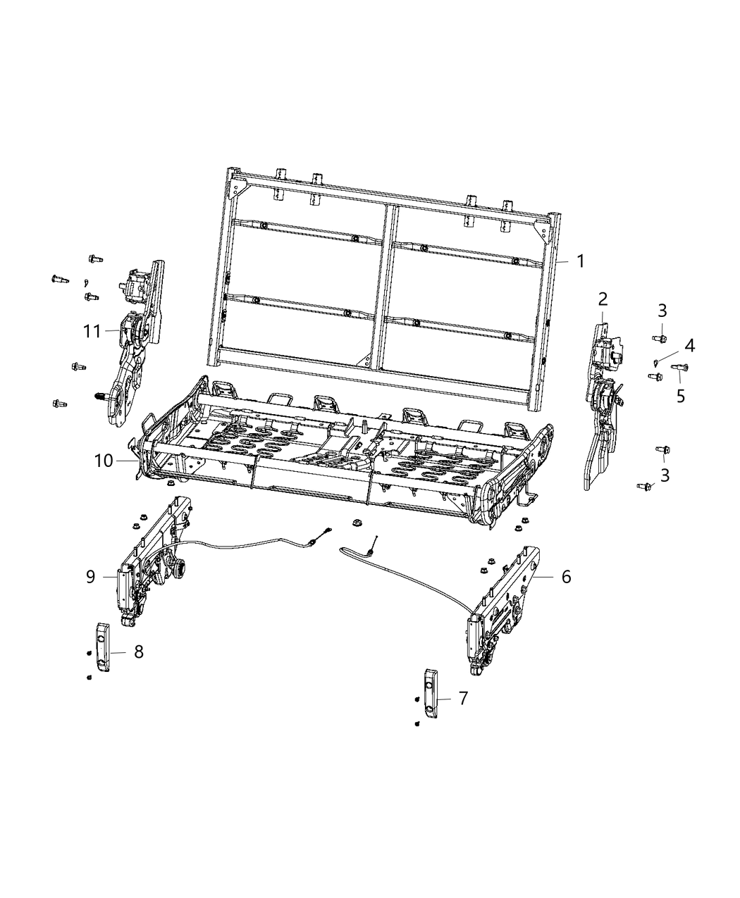 Mopar 6KM31PL5AA Bumper-Seat