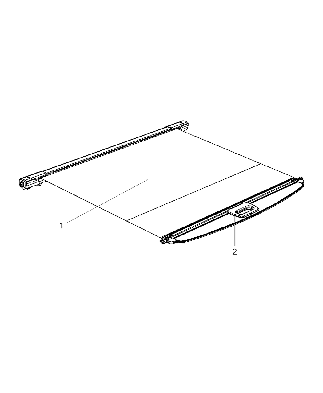 Mopar 1HH98DX9AA Cover-Security Cargo