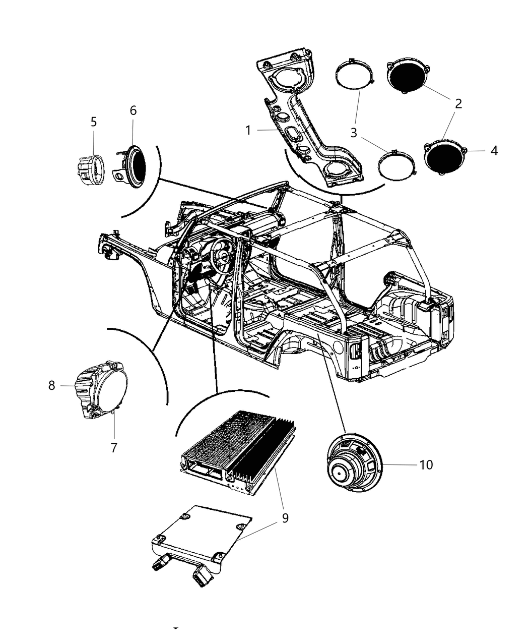 Mopar 5091272AC Amplifier