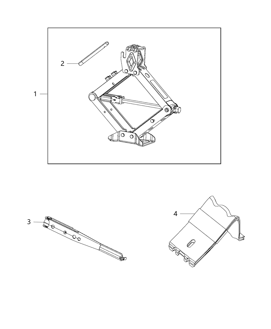 Mopar 68159285AB Jack-Scissors