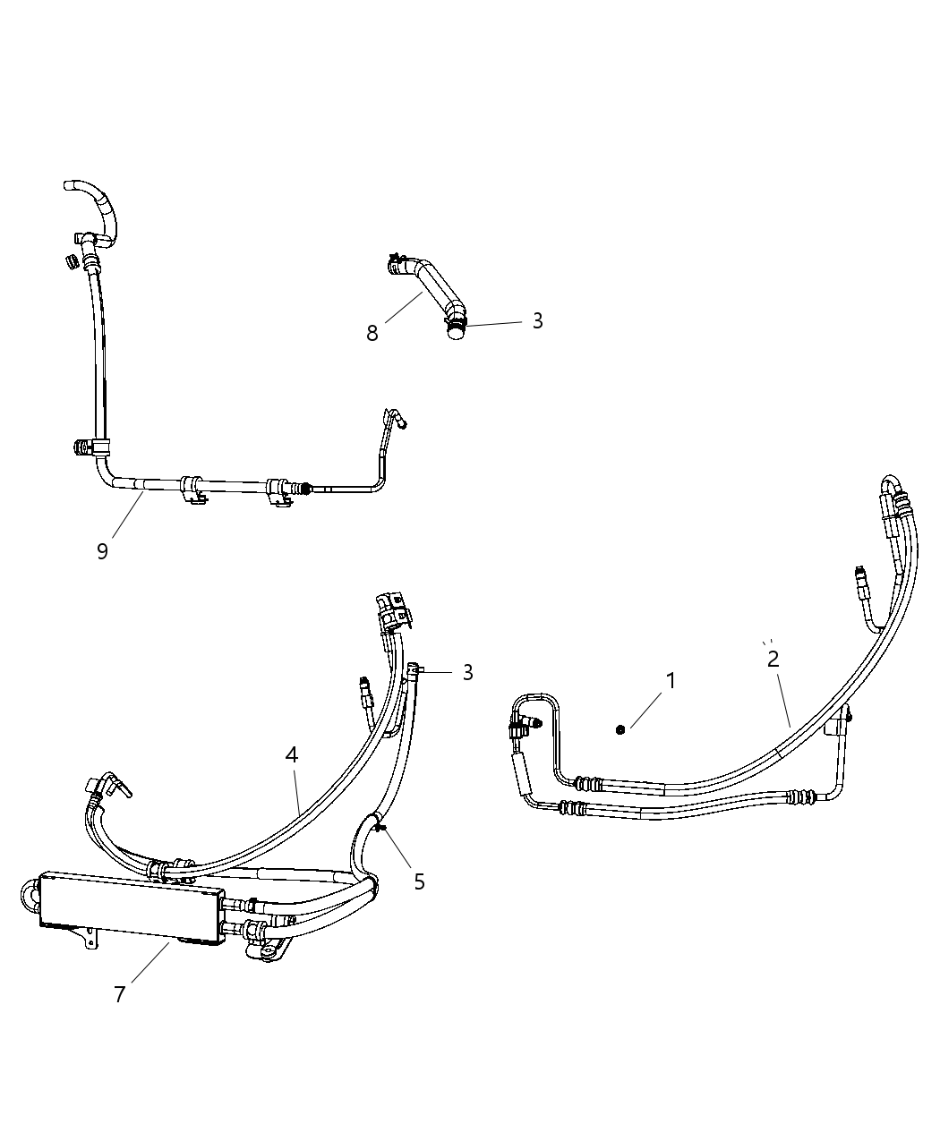 Mopar 52125388AD Line-Power Steering Return