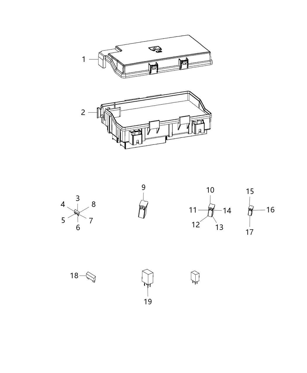 Mopar 68322373AB Power Distribution Center-Intelligent Power