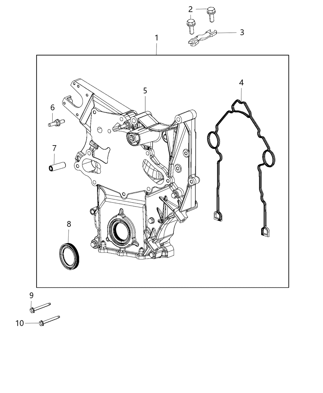 Mopar 4893128AG Cover-Chain Case