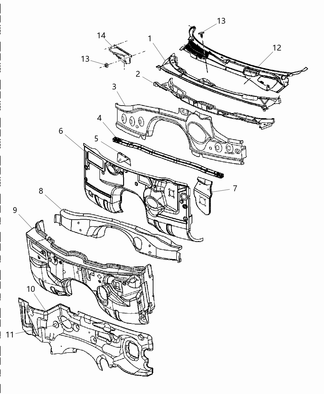 Mopar 5057645AB SILENCER-Dash Panel