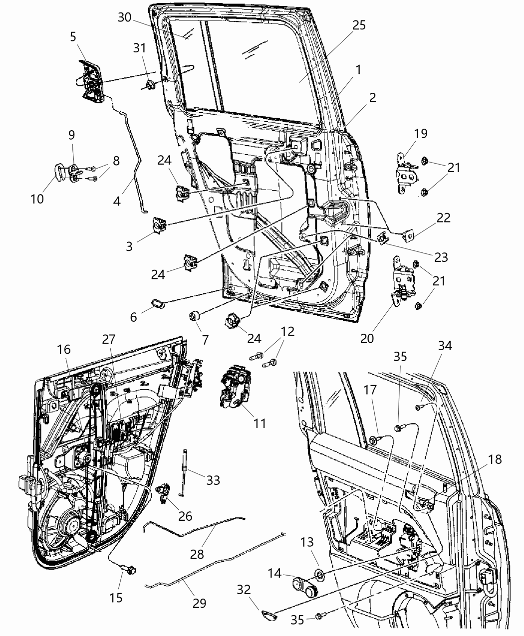 Mopar 5074958AA Door-Rear