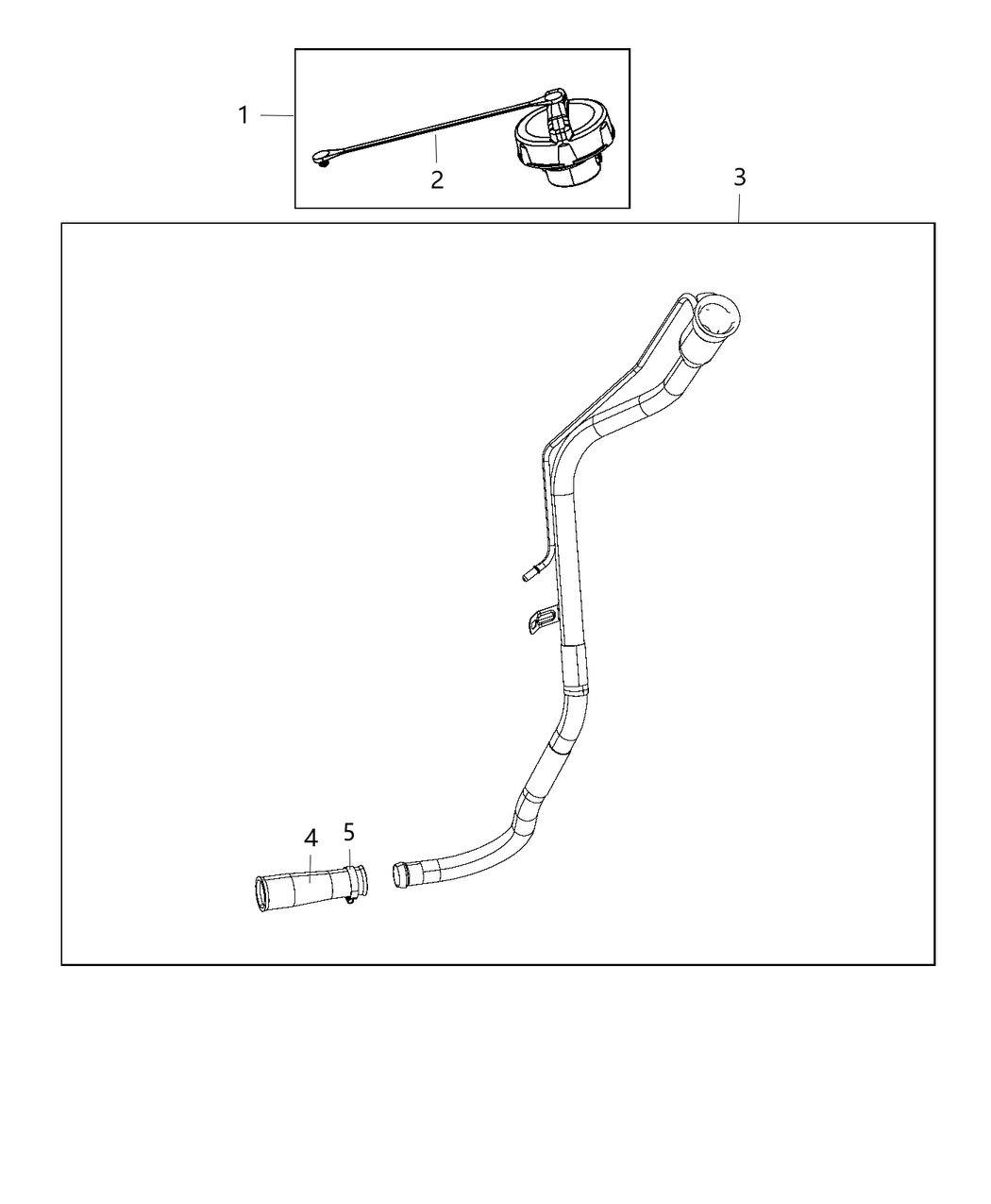 Mopar 68402928AA Tube-Fuel Filler