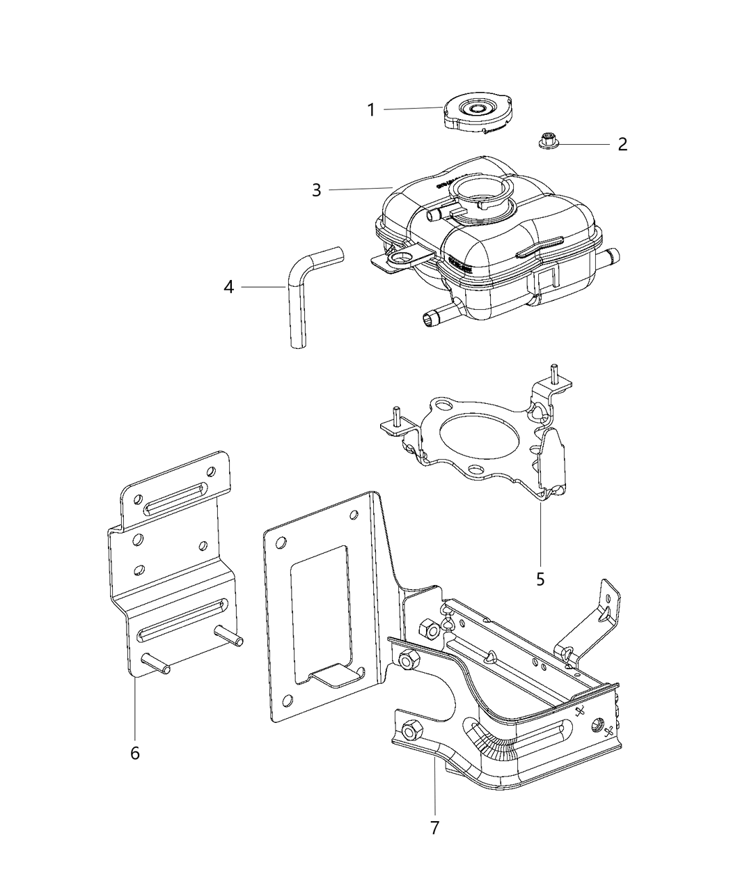 Mopar 5181870AC Reservoir-COOLANT