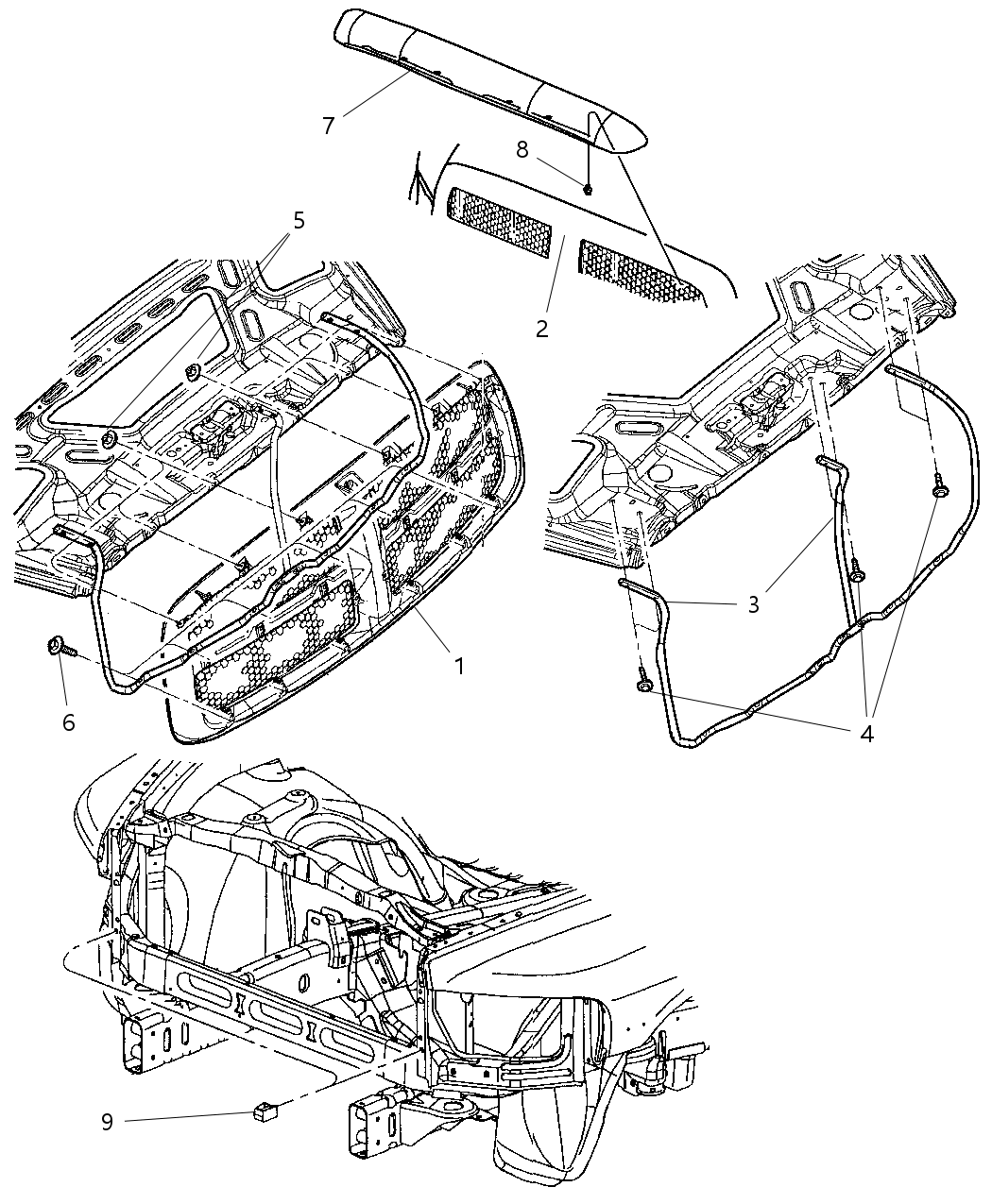 Mopar 82209901 Shield Ki-Air - Front