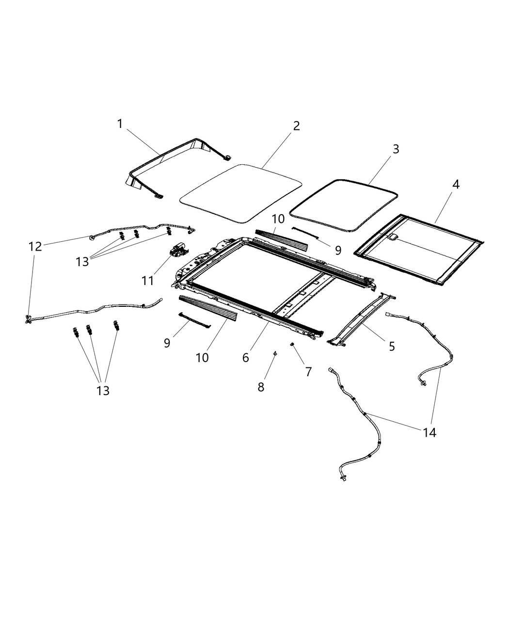 Mopar 68083024AB Hose-SUNROOF Drain