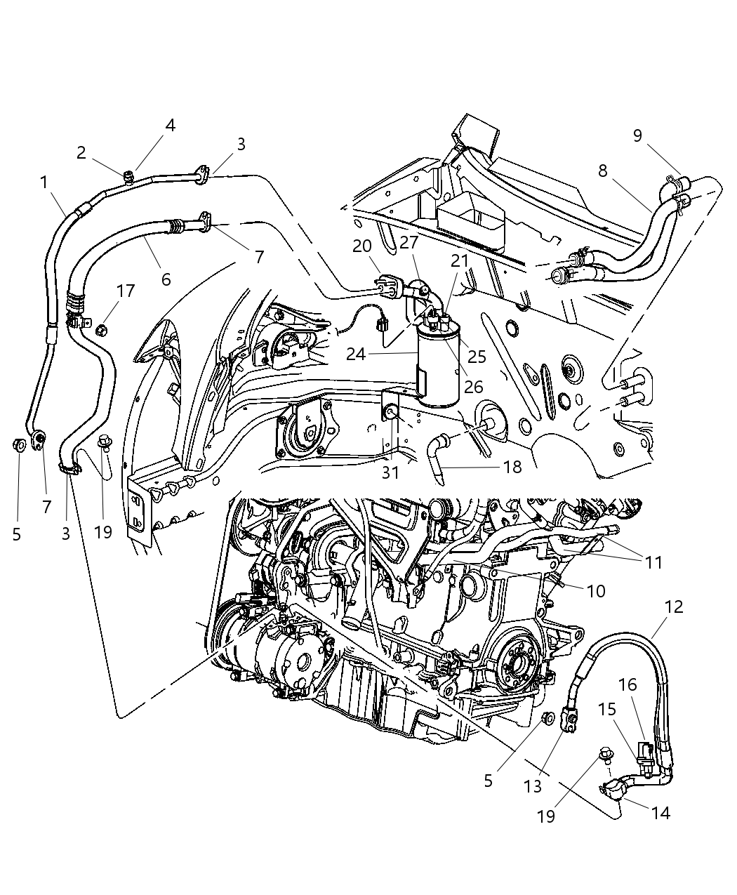 Mopar 5058000AE A/C Discharge