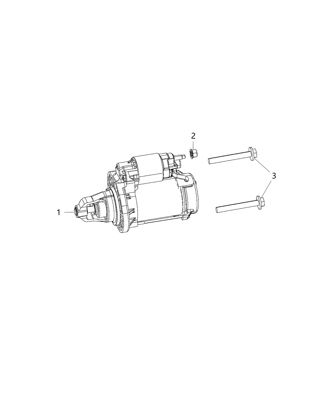 Mopar R6029852AA Starter Motor Reman