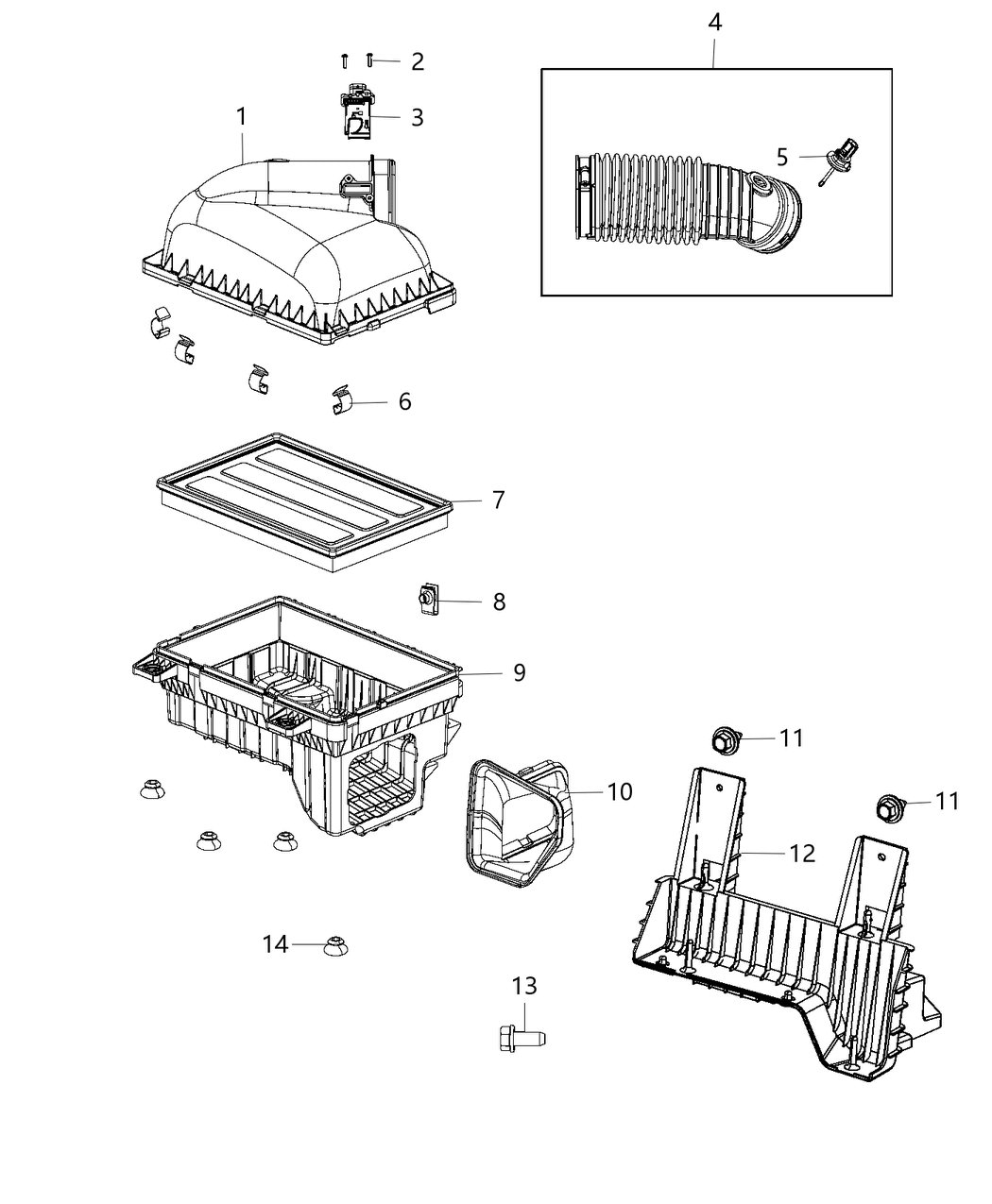 Mopar 68232657AA Body-Air Cleaner