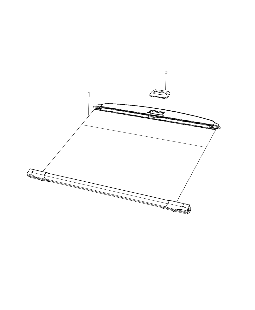 Mopar 1HH98DX9AF Cover-Security Cargo