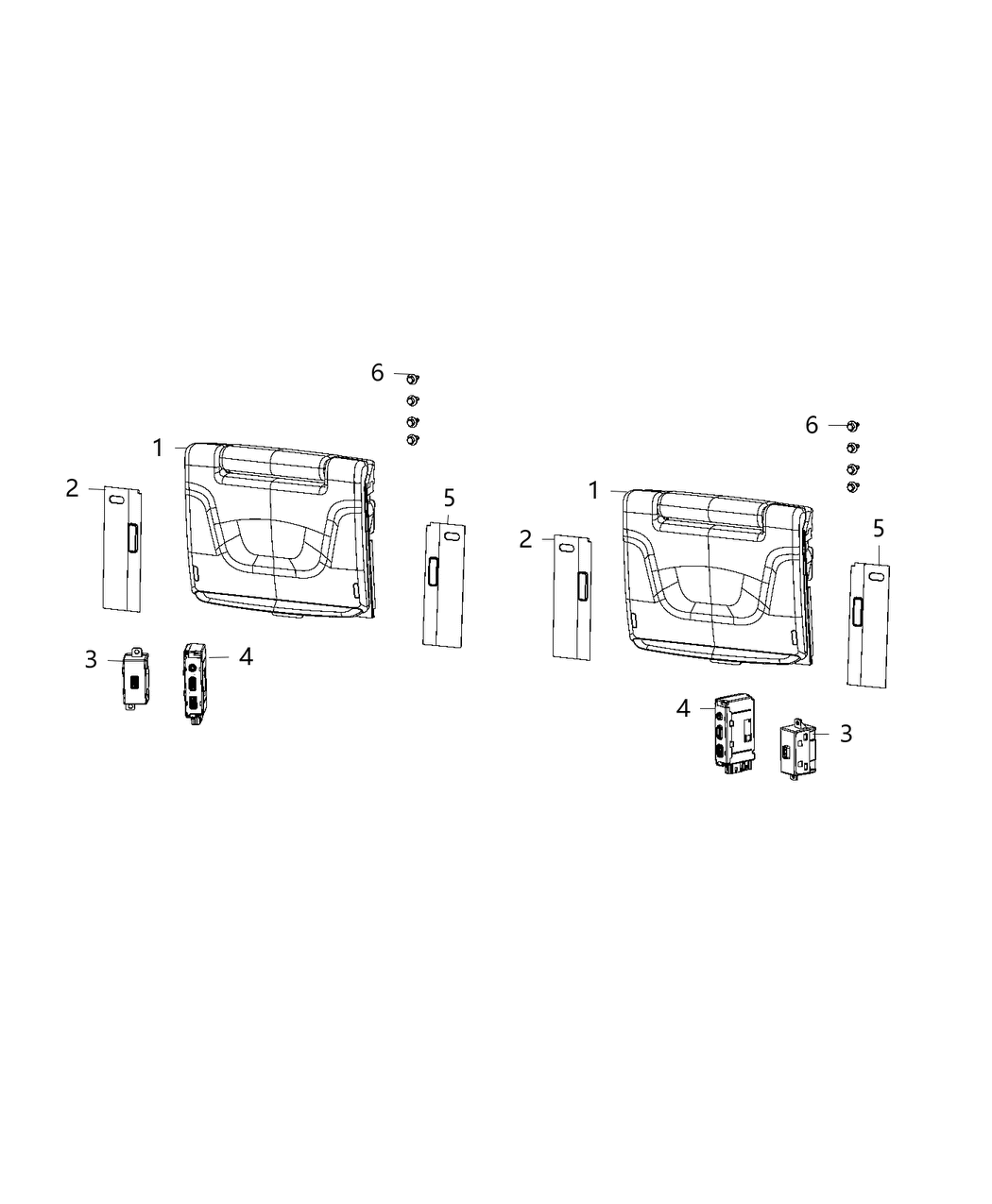 Mopar 5YP26PL5AB Cover-Video Screen