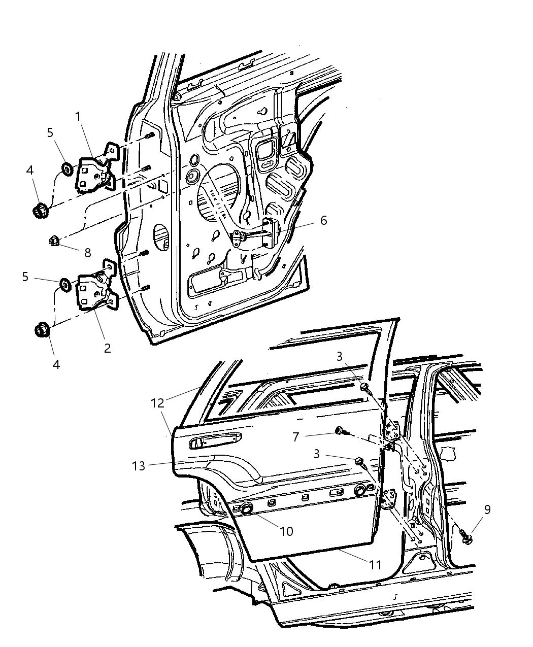 Mopar 55136700AE Door-Rear