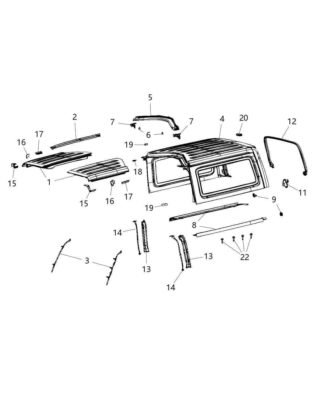 Mopar 5VN23GW7AF Top