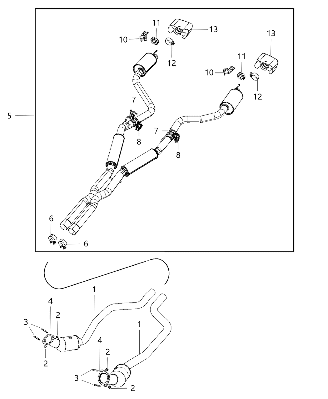 Mopar 68453198AB MUFFLER-Exhaust