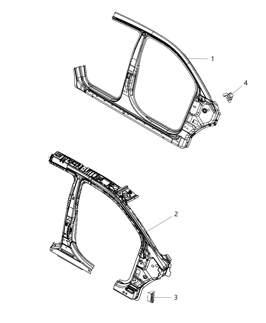 Mopar 68035428AE Panel-Body Side Aperture Front