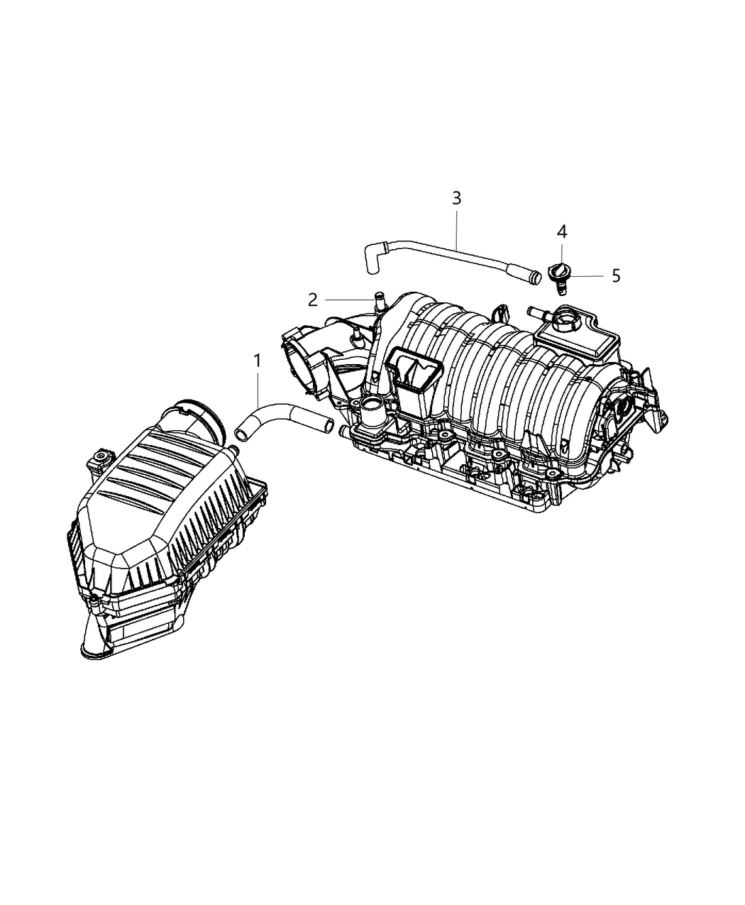 Mopar 68360927AB Hose-Make Up Air