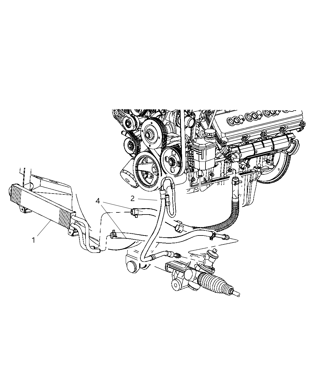 Mopar 55366794AE Line-Power Steering Pressure