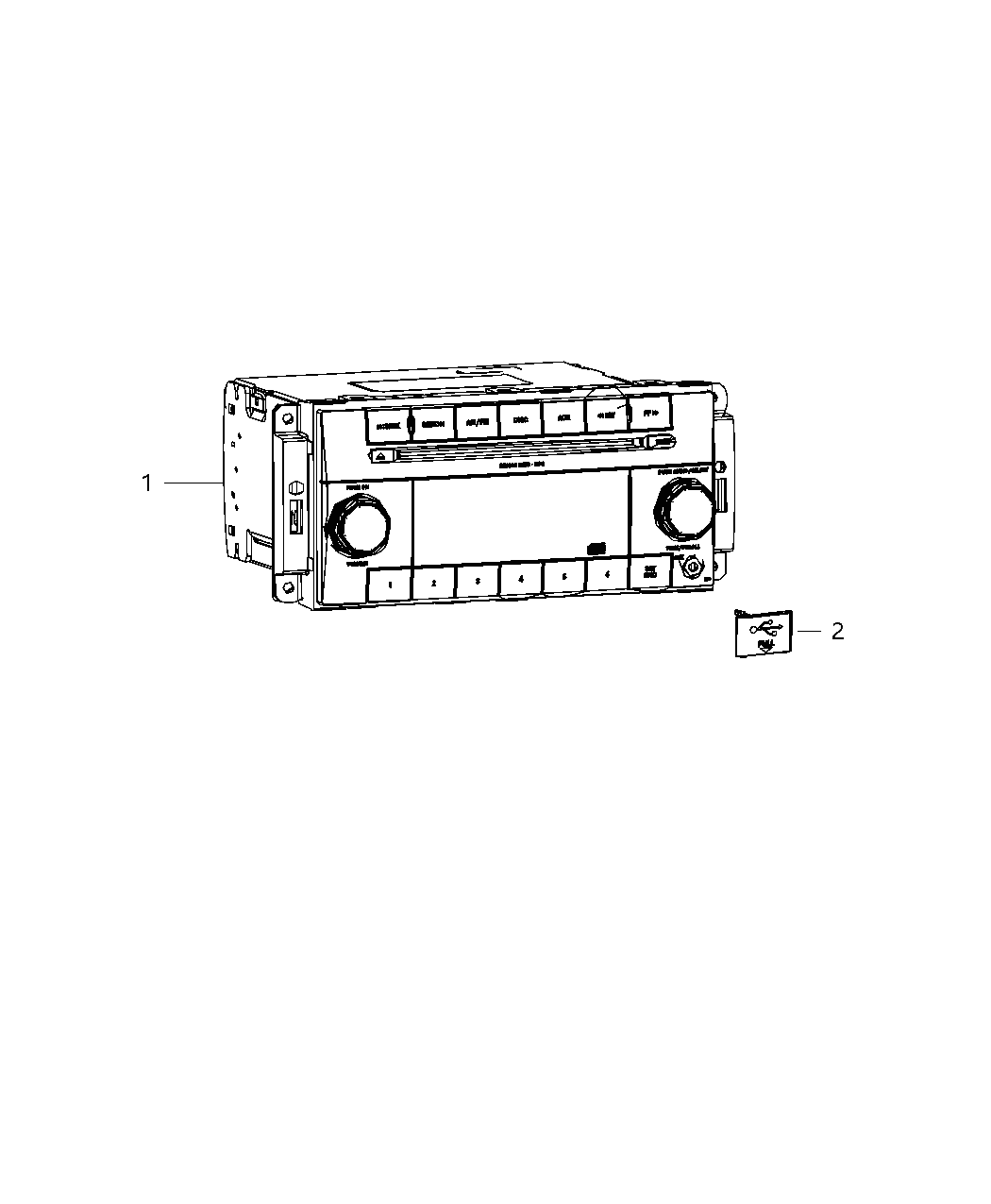 Mopar 5091657AA Radio-Multi Media