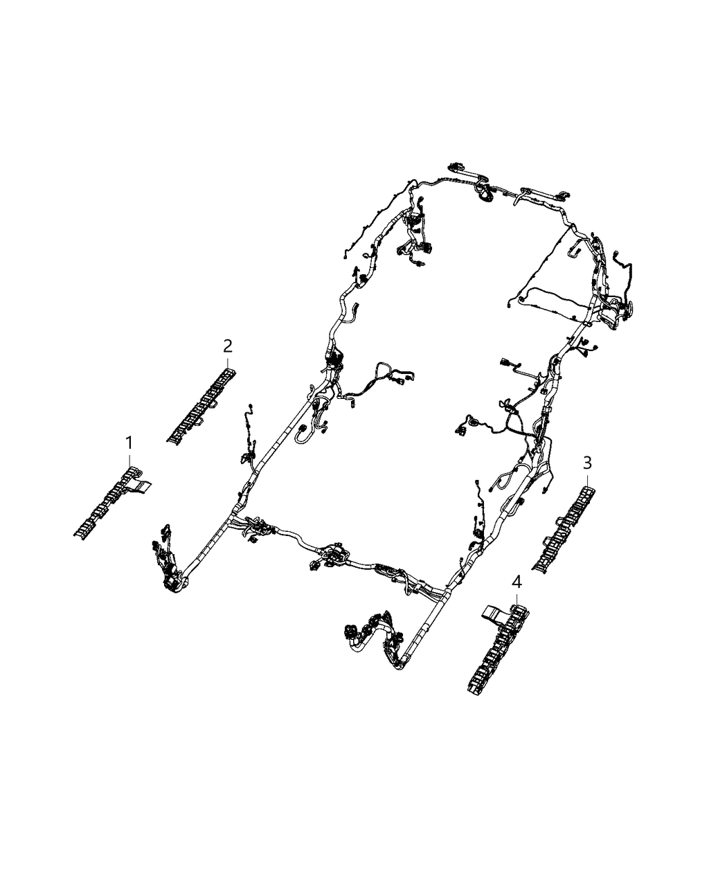 Mopar 68242558AD TROUGH-Wiring