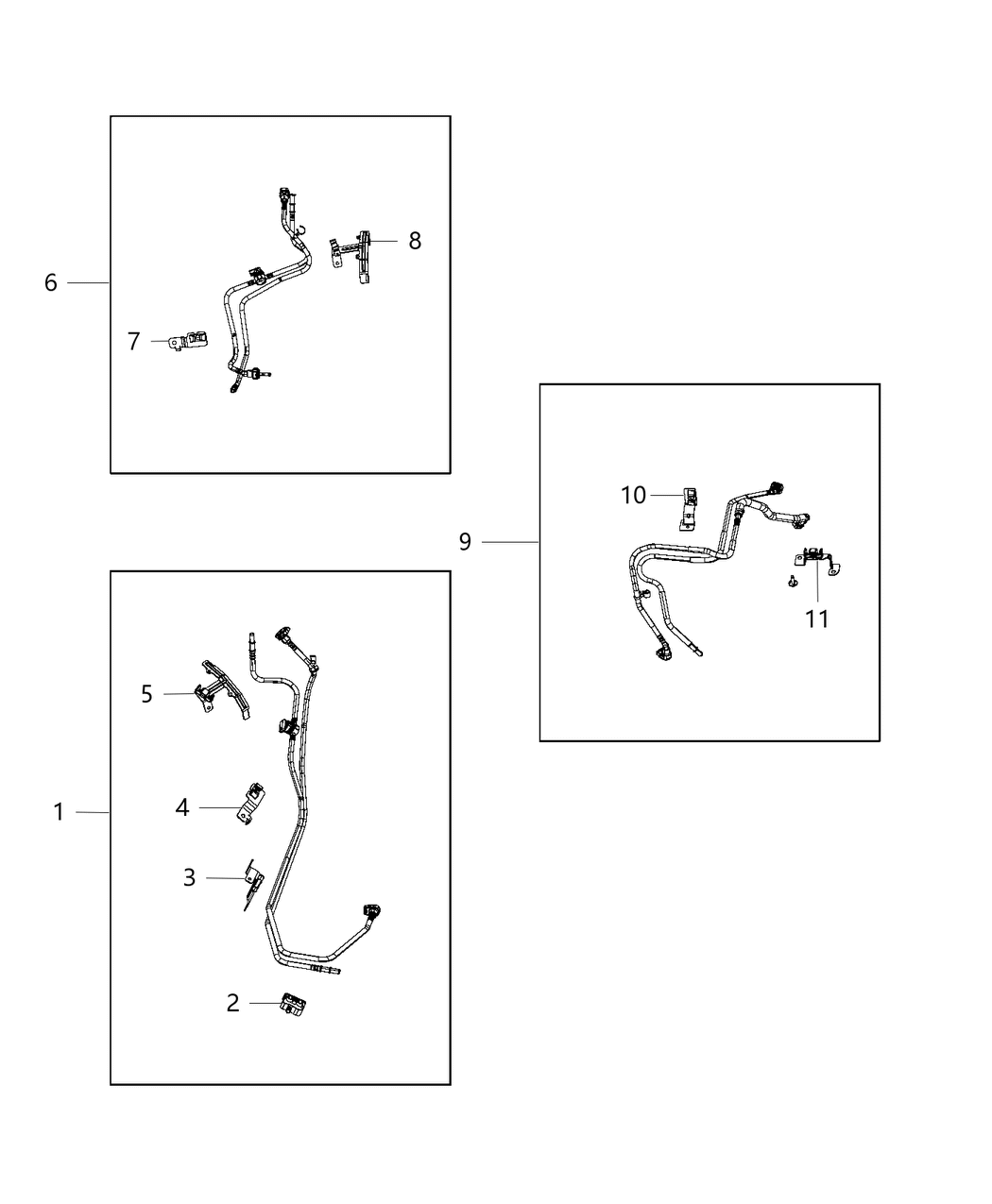 Mopar 68297756AE Bundle-Fuel Supply And Return