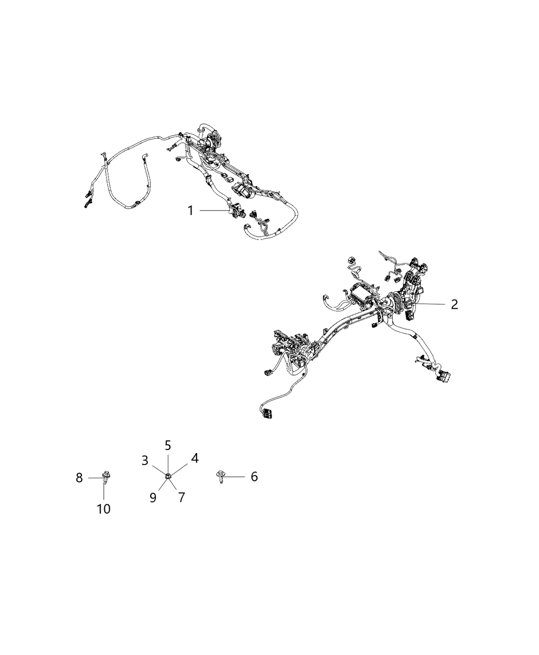 Mopar 68423402AB WIRING-DASH RIGHT