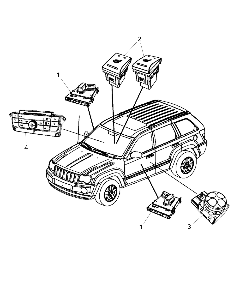 Mopar 68247686AB Module-A/C And Heater