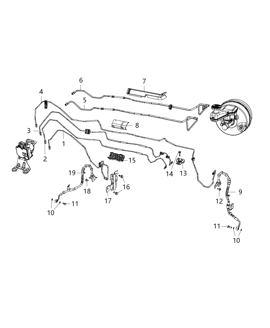 Mopar 68223522AC Line-Brake