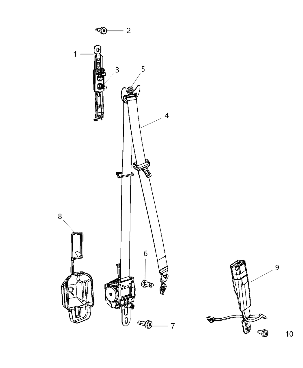 Mopar 5XY271L1AA Beltassy-Frontouter