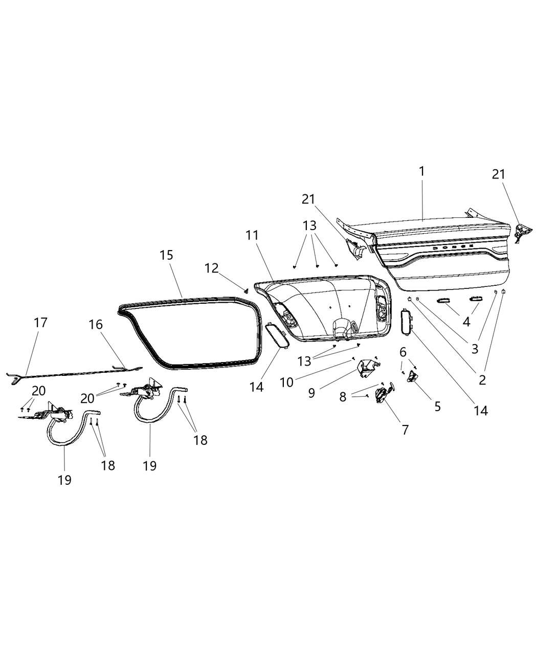 Mopar 68145913AA Latch-DECKLID