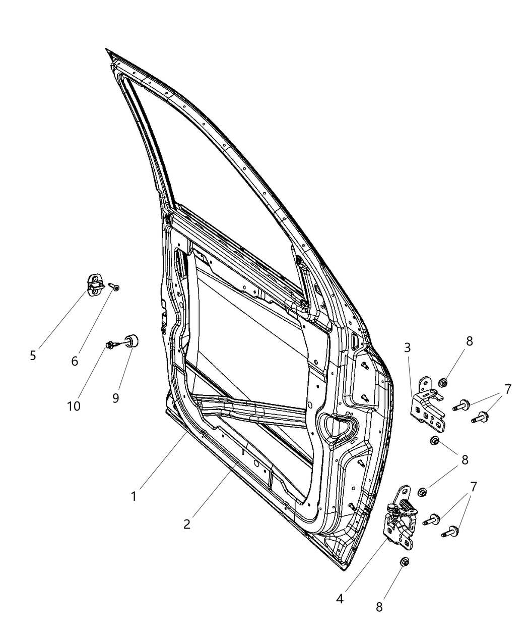 Mopar 68144728AE Door-Front