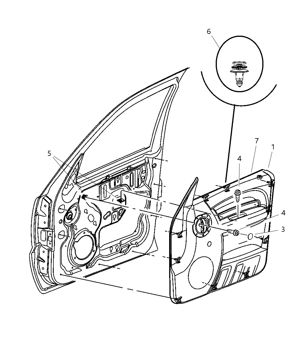 Mopar 1AE101D1AB Panel-Front Door Trim