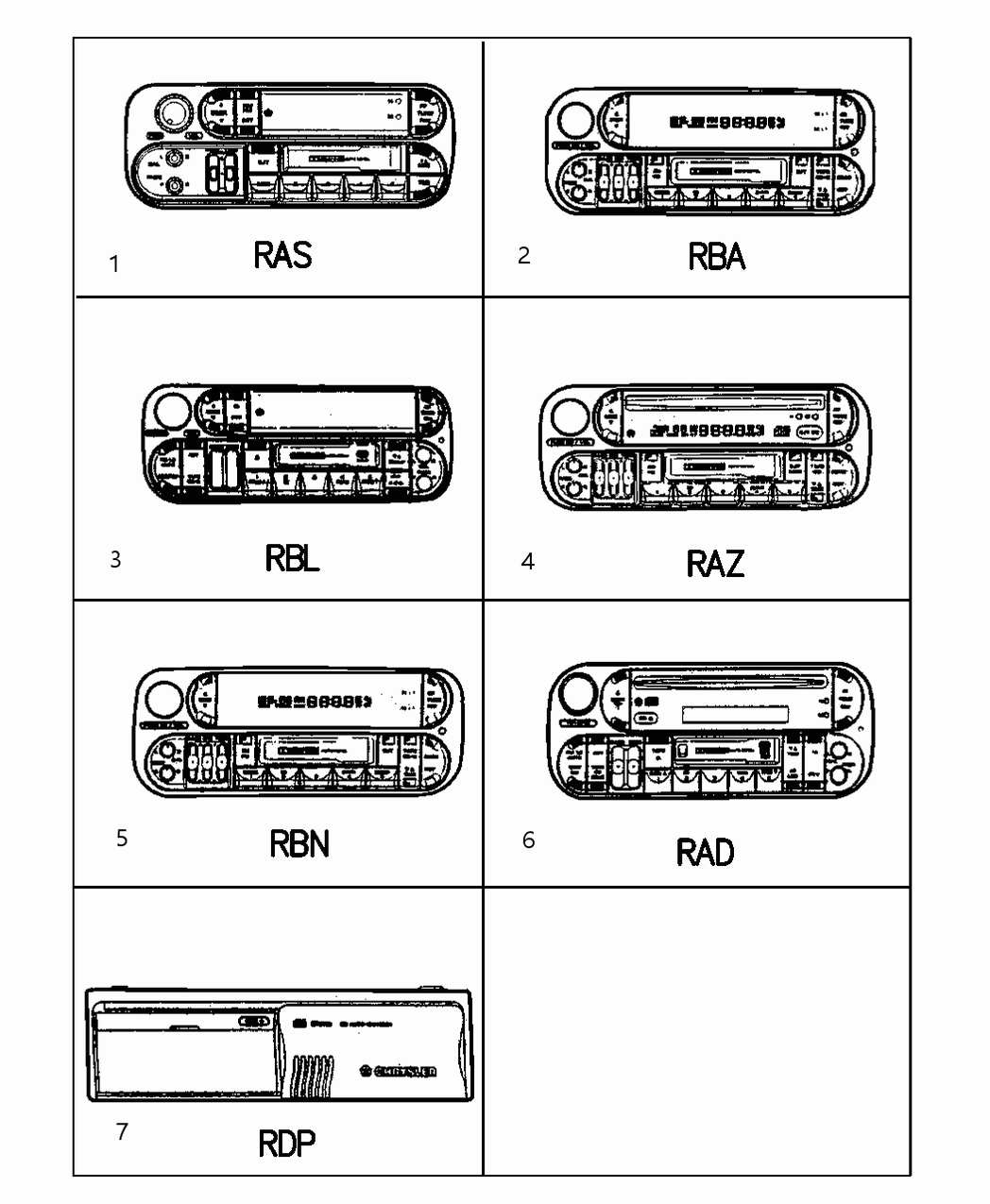 Mopar 4858584AF Radio-AM/FM Cassette With Cd Cont