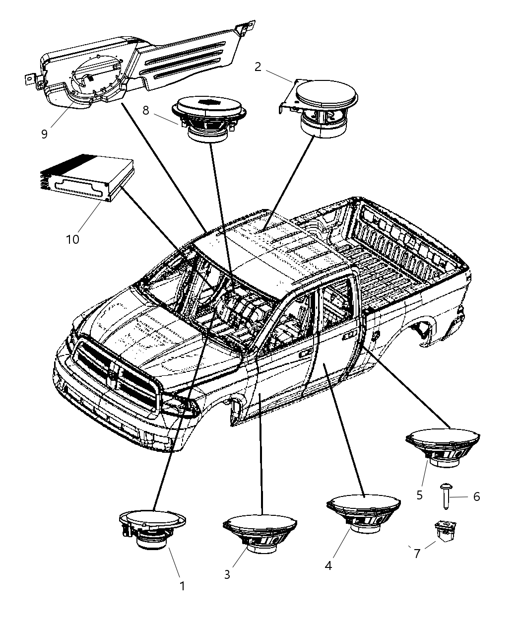 Mopar 5064418AJ Amplifier