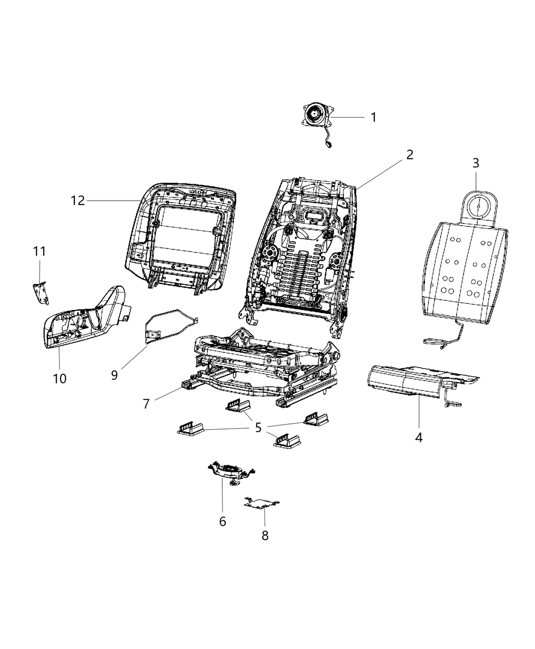 Mopar 68193460AB ADJUSTER-Power Seat