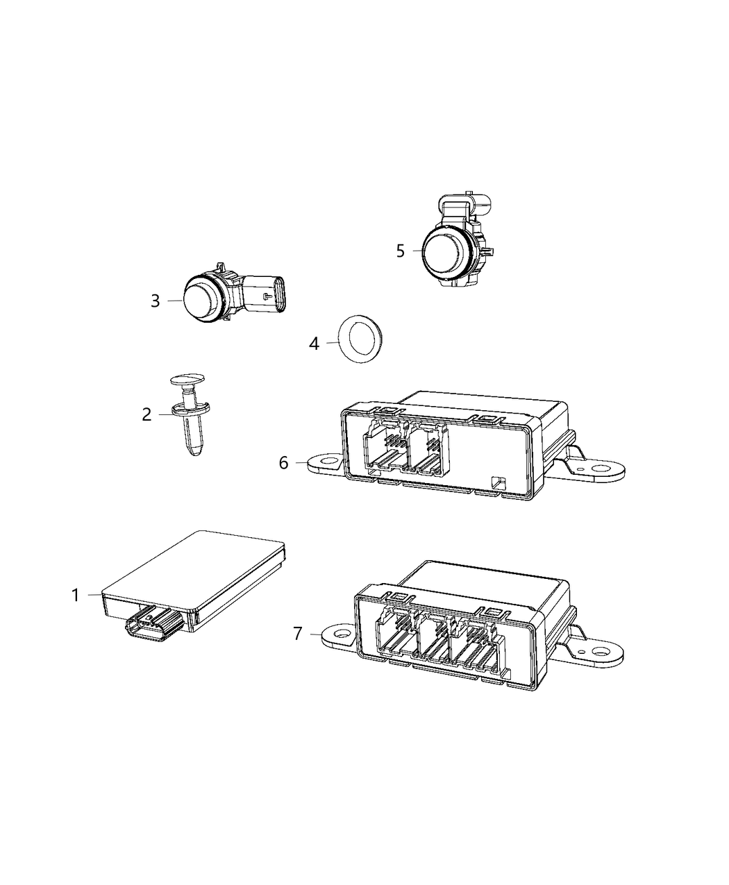 Mopar 68193775AJ Module-Parking Assist