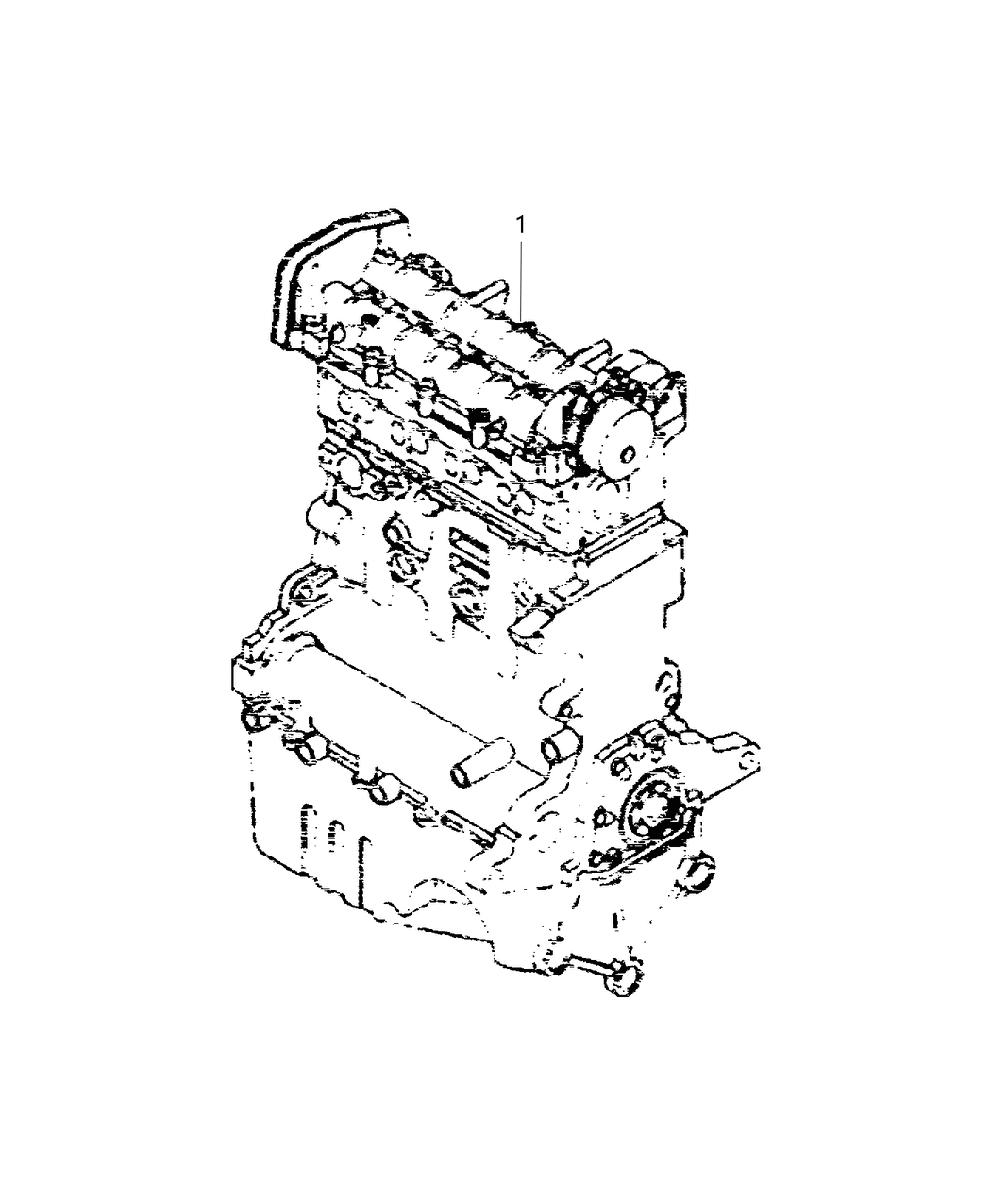 Mopar 68433265AA Engine-Long Block