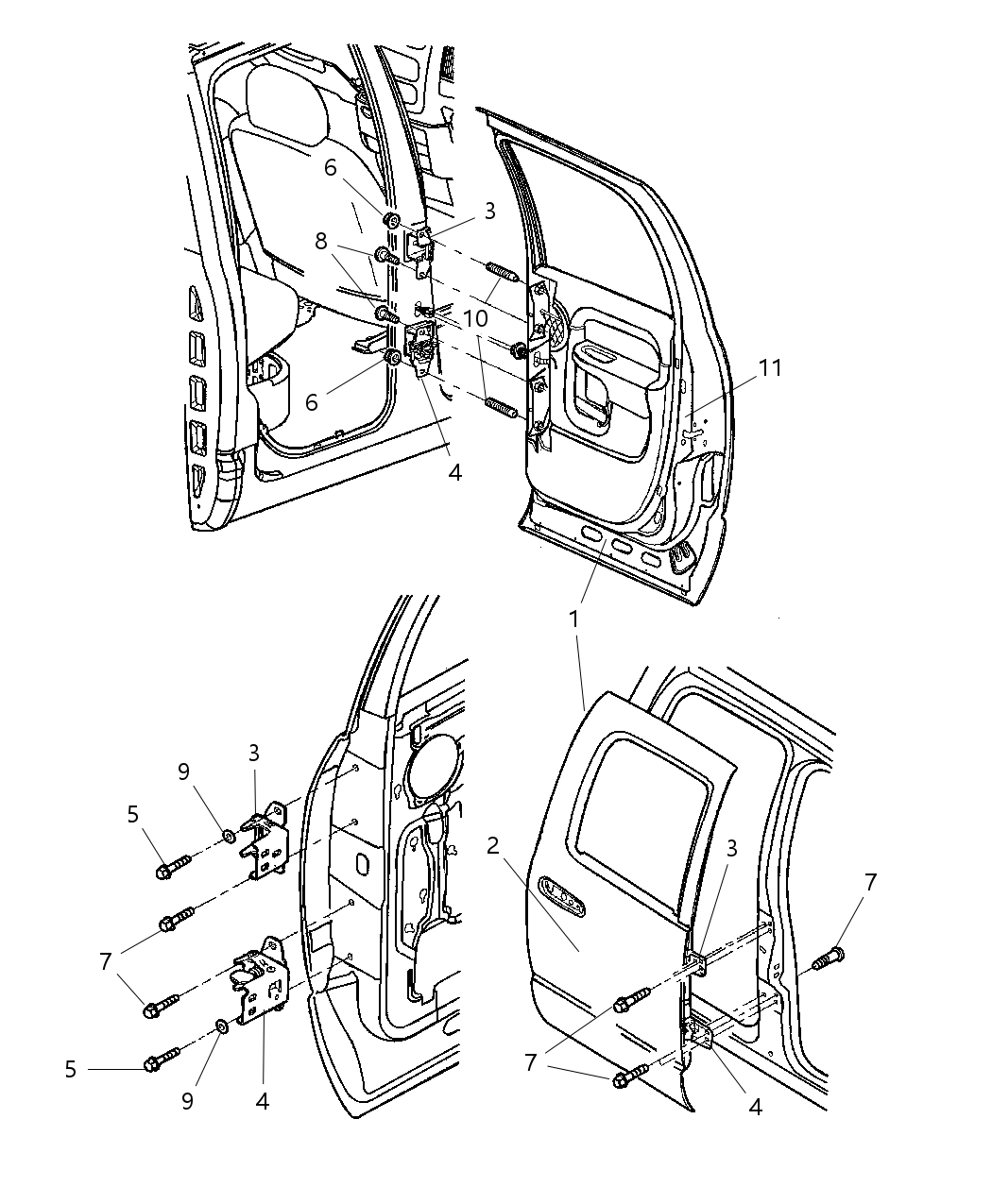 Mopar 55276119AD Door-Rear