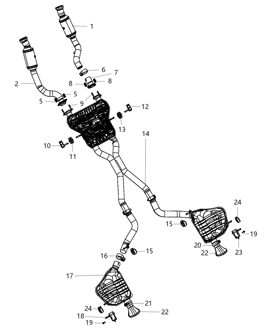 Mopar 68227908AC Resonator-Exhaust