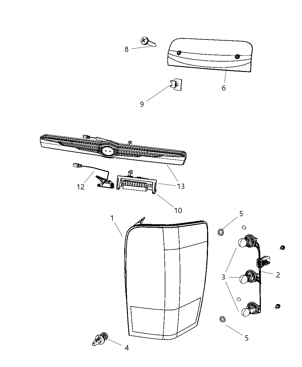 Mopar 68001319AA Wiring-TAILLAMP