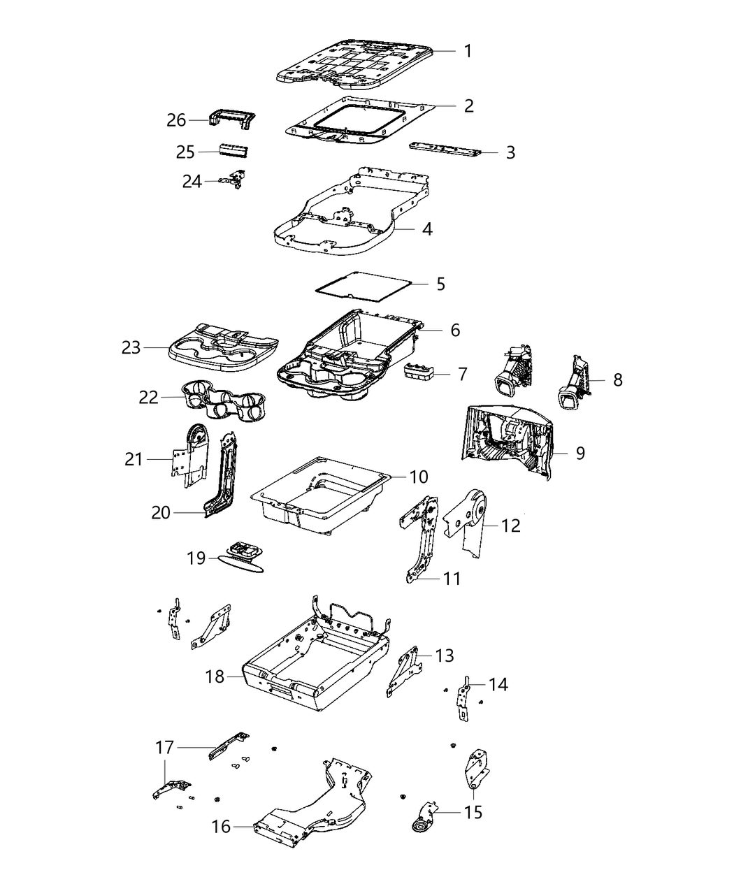 Mopar 68438413AA Latch-Seat