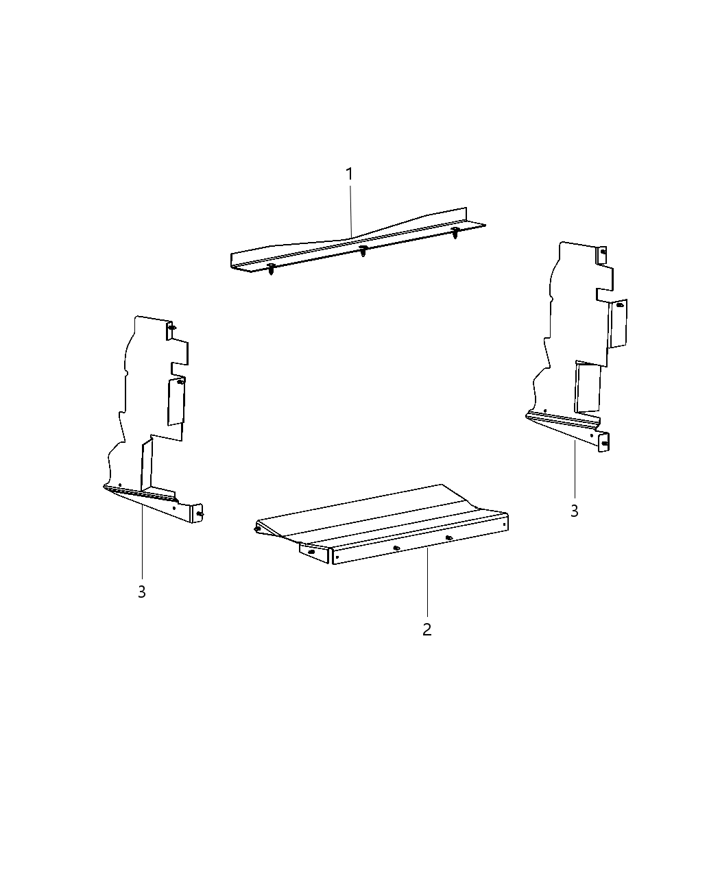 Mopar 68145211AA Seal-Radiator Side Air